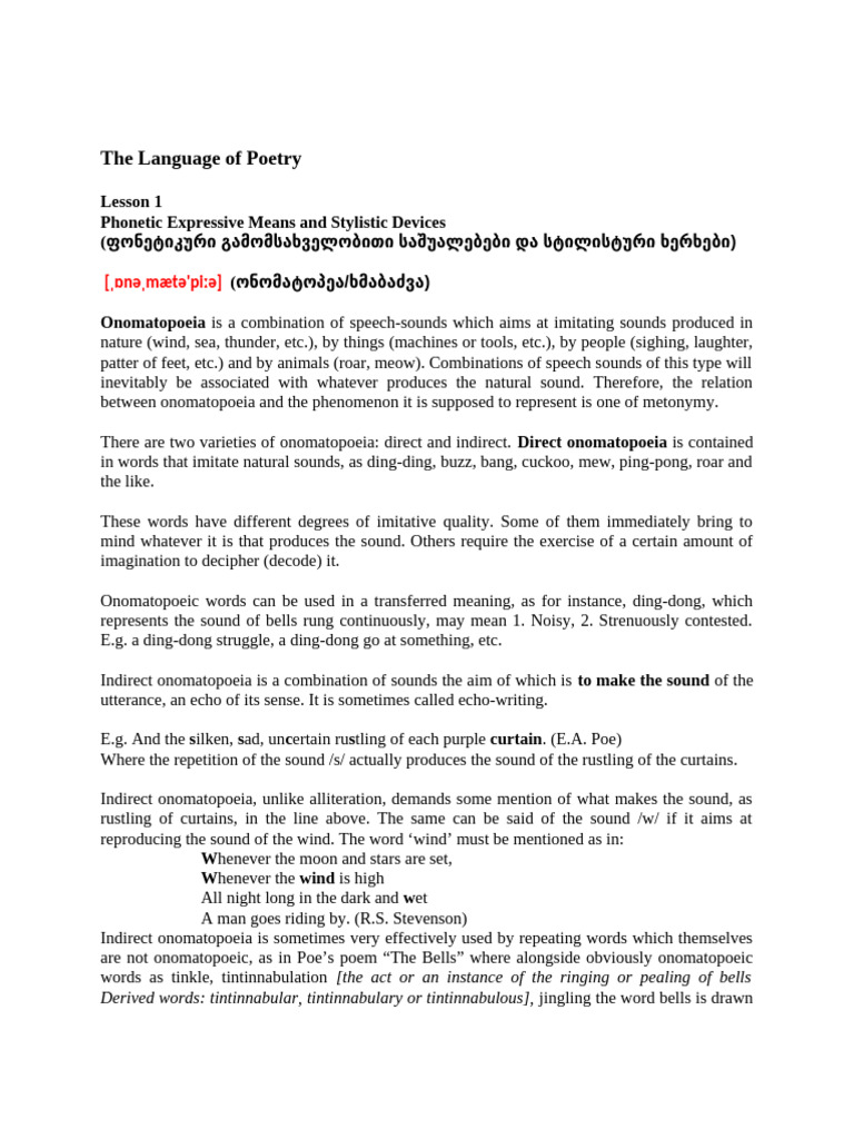 Eng.6. Theory Text Interpretation Poetry | PDF | Metre (Poetry) | Poetry