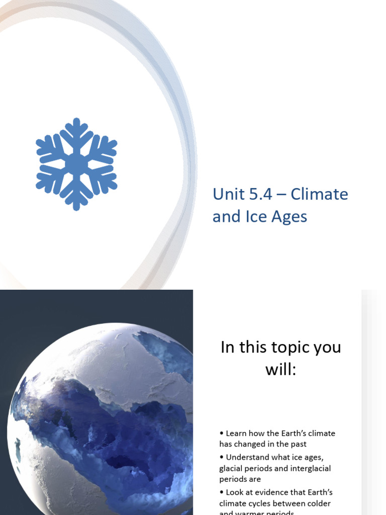 Climate and Ice Ages | PDF | Ice Age | Glacier