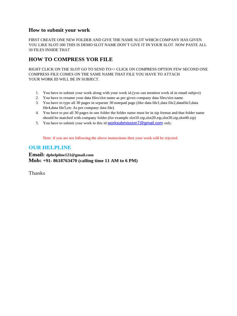 How To Submit Your Work | PDF