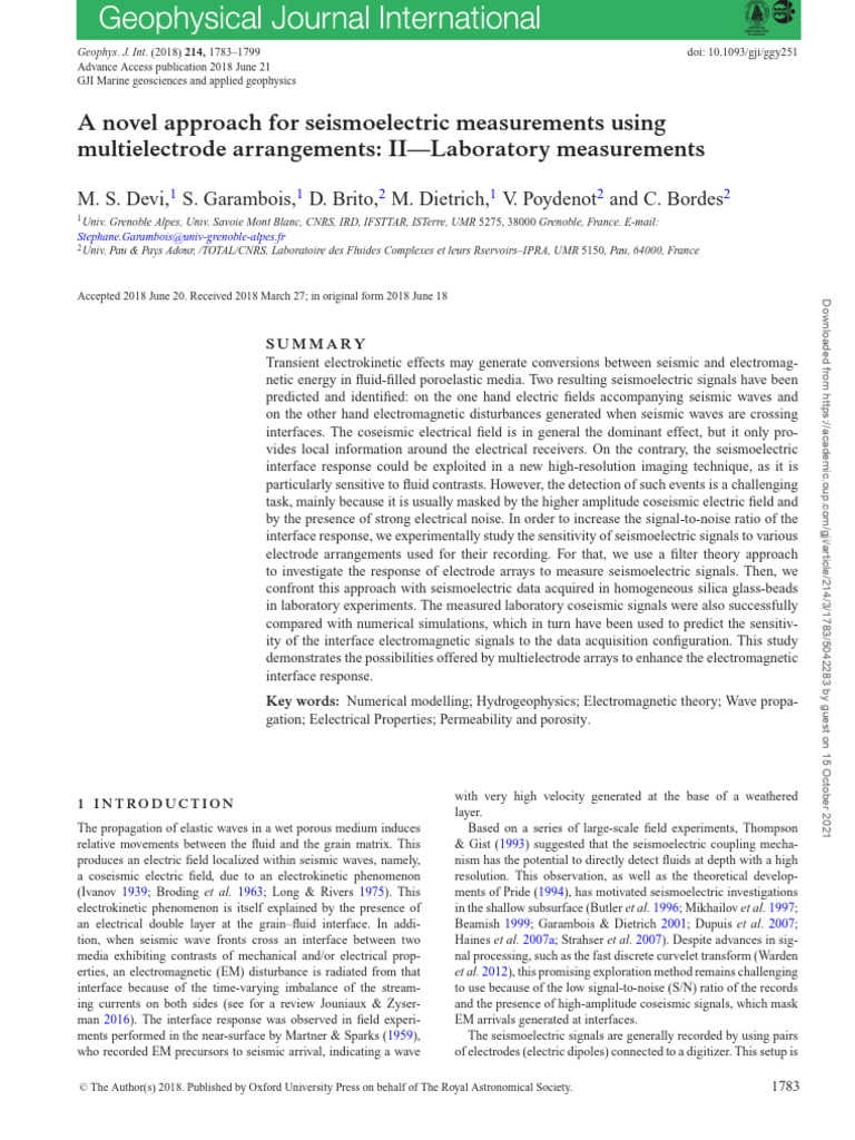Ggy 251 | PDF | Spectral Density | Waves