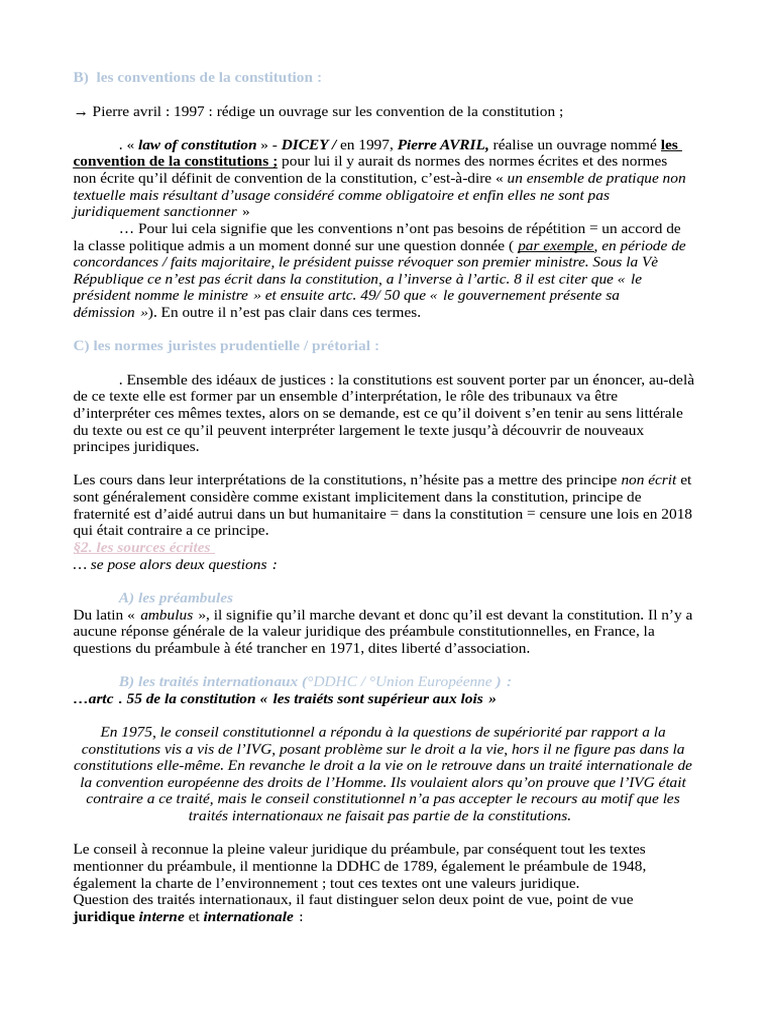 Partie 2 Droit Constit | PDF | Constitution | Loi
