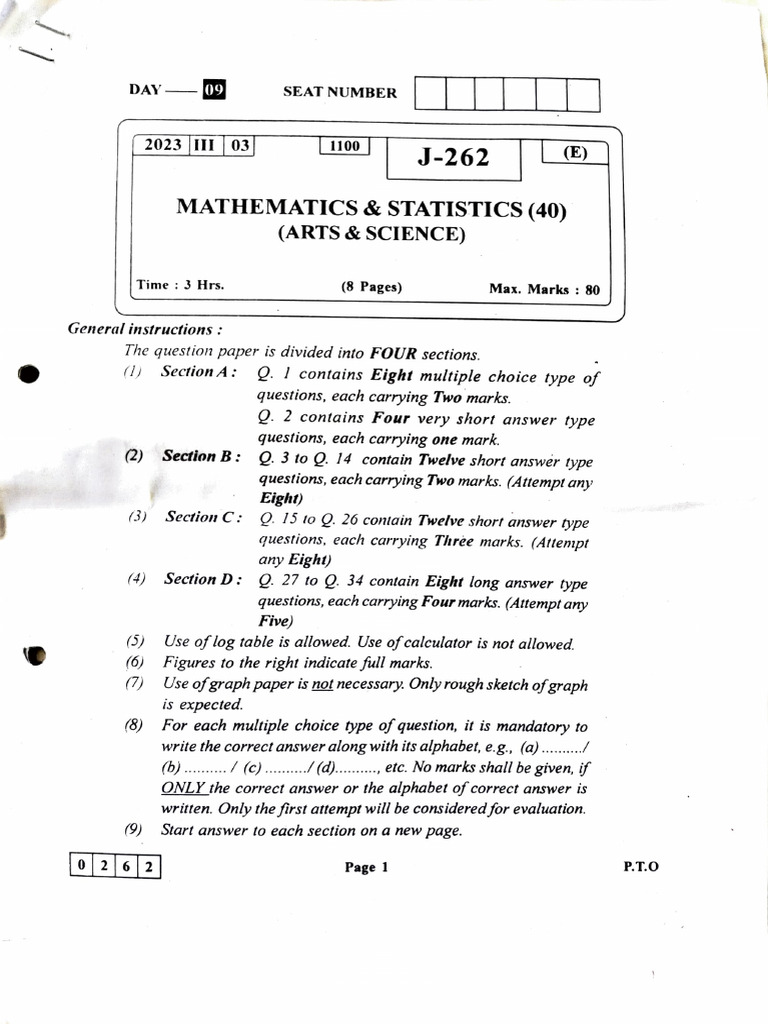 Maths FEB 2023 HSC Exam Paper | PDF | Mathematical Objects ...