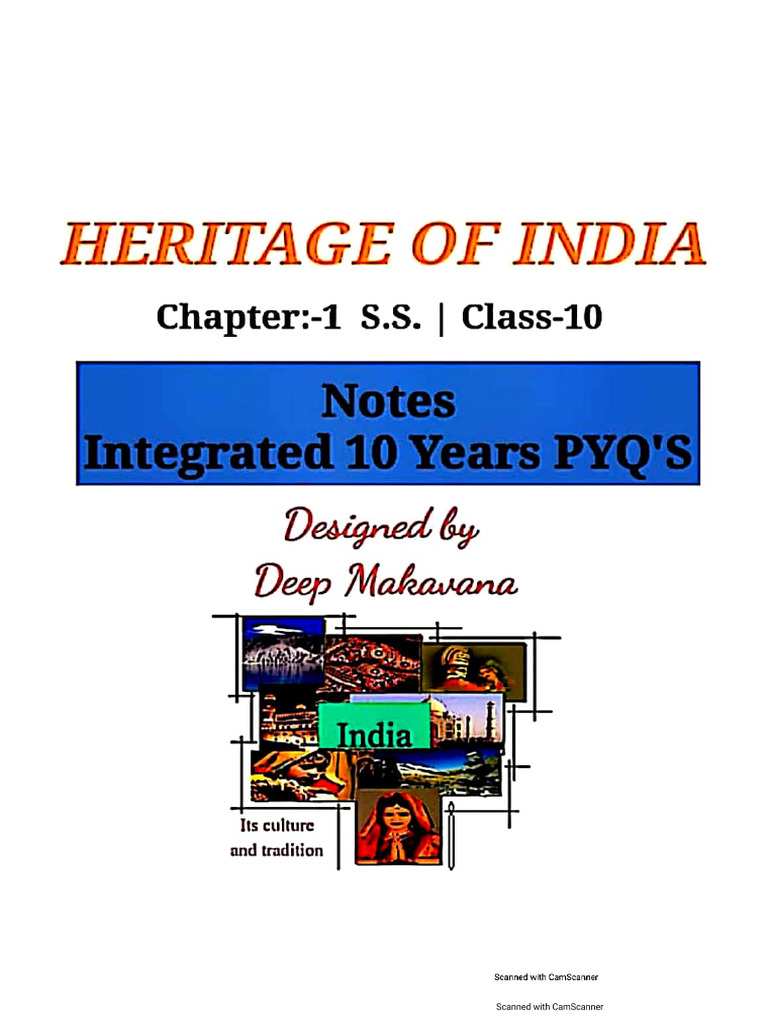 Heritage of India+ 10 Years Integrated PYQs | PDF