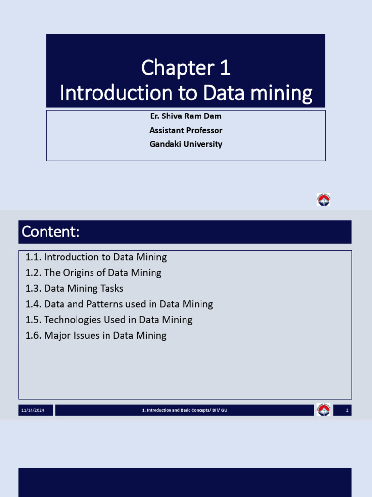 Introduction To Data Mining | PDF | Data Mining | Data
