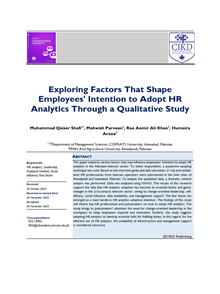 Exploring Factors That Shape | PDF | Analytics | Leadership