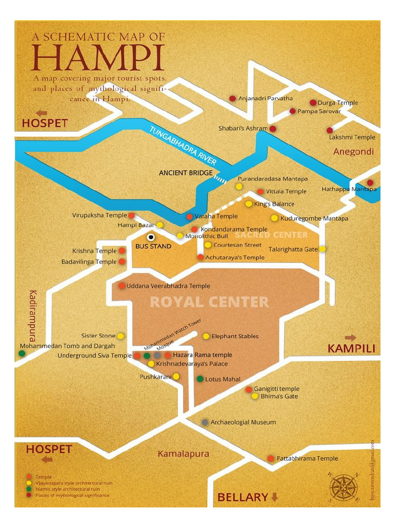 Hampi Map | PDF