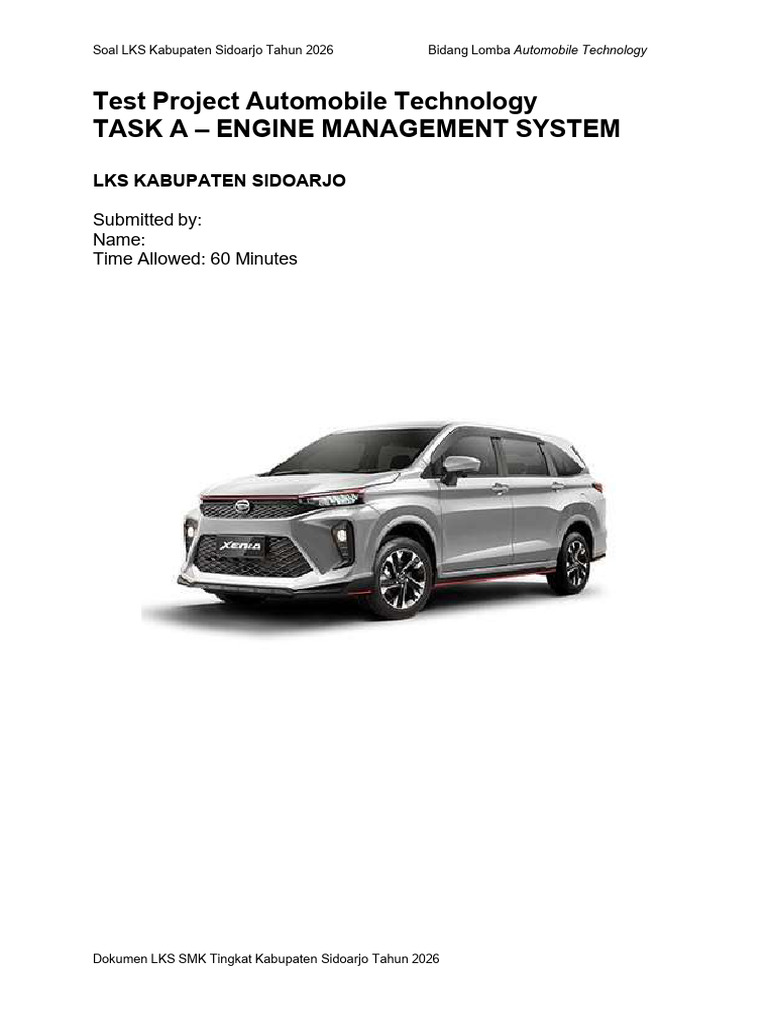 Task A - Engine Management System | PDF