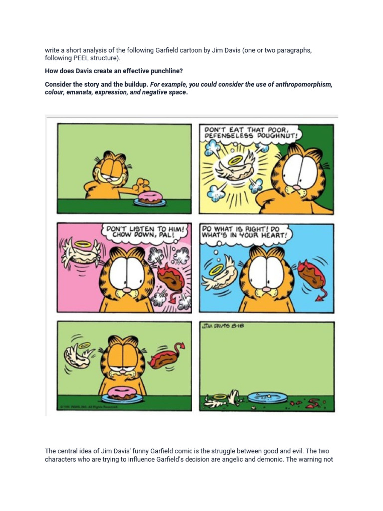 Garfield Comic Analysis | PDF