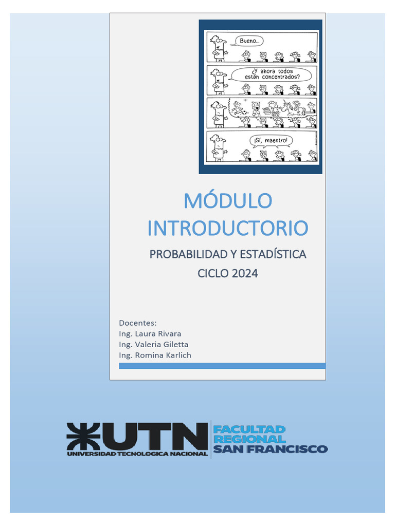 Módulo 0 - Módulo Introductorio | PDF | Distribución de probabilidad ...