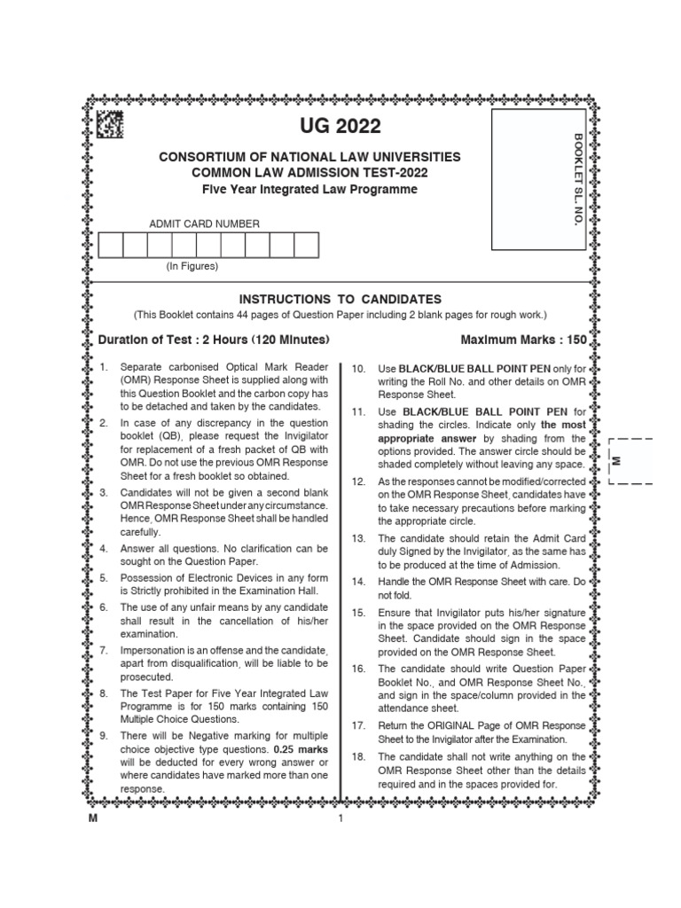 Clat Pyq 2022 | PDF | Mandamus