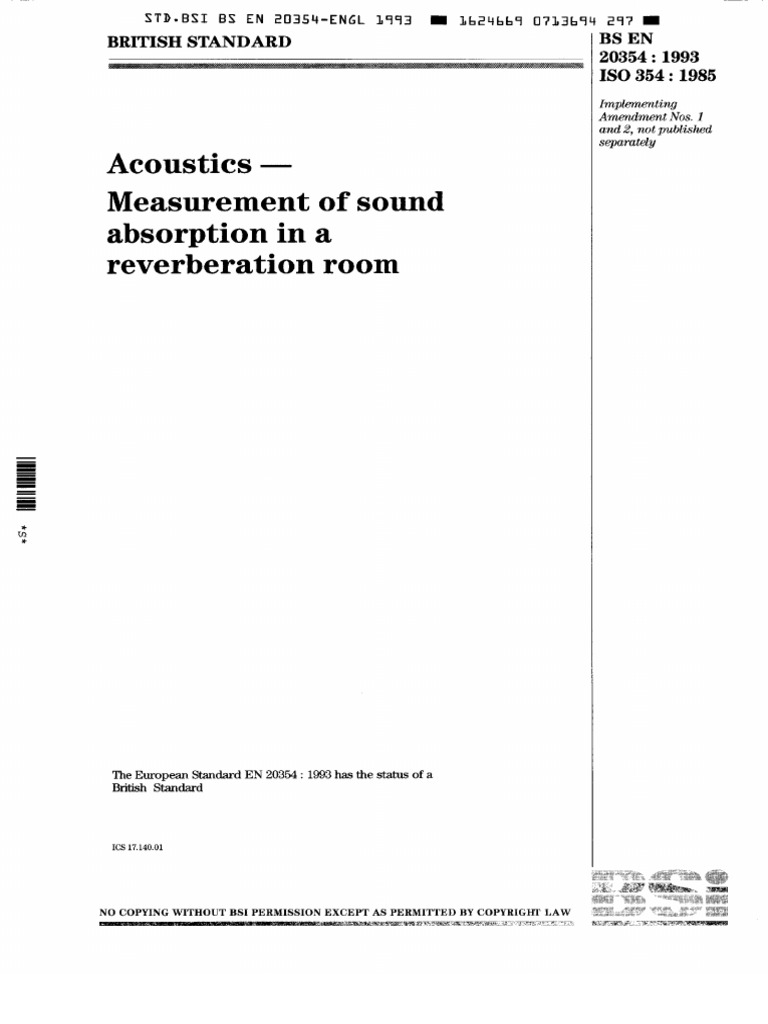 Iso 354 1985 | PDF