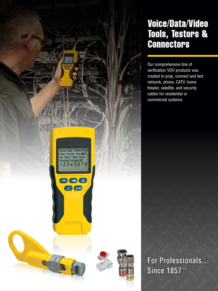 Voice/Data/Video Tools, Testors & Connectors | PDF | Electrical ...