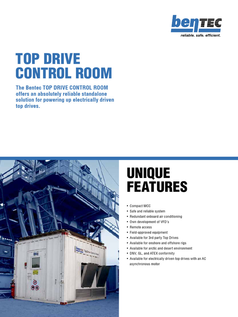 Flyer - Top Drive Control Room - EN | PDF | Electricity | Electrical ...