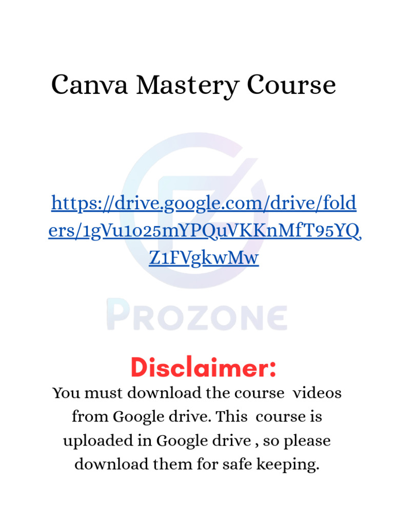Canva Course | PDF