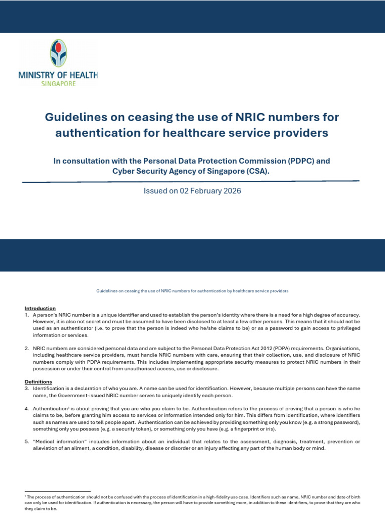 .MOH-MHC-0001-2026 - 02feb2026 - Annex A NRIC Guidelines | PDF ...
