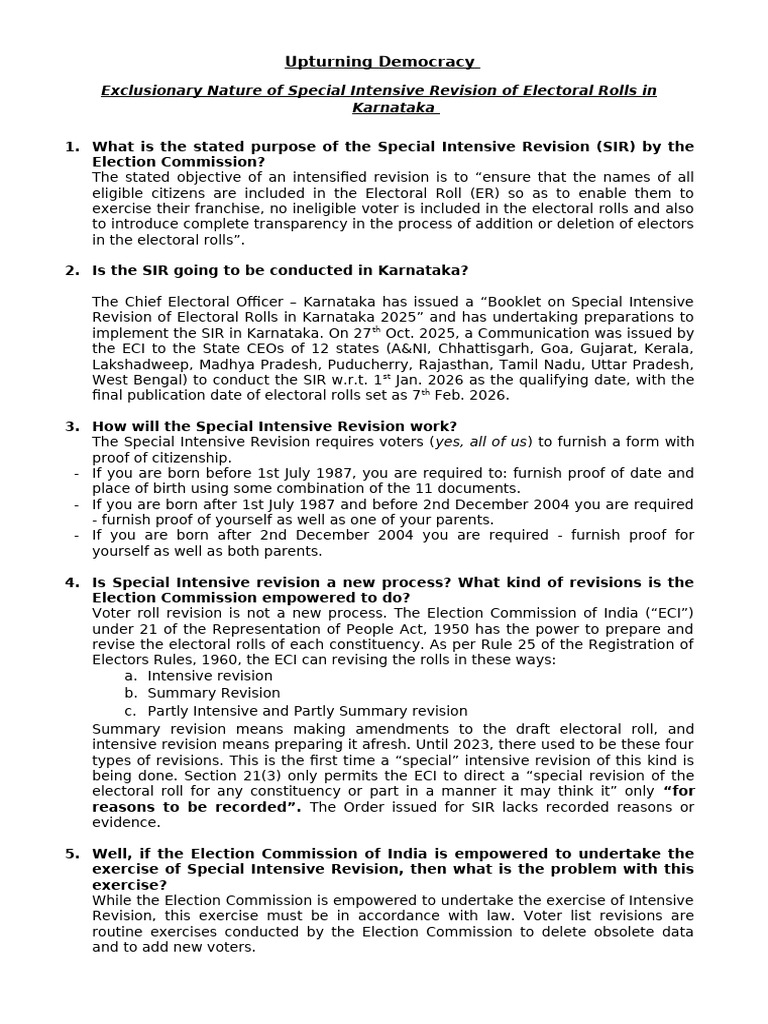 Pamphlet SIR_LH_v! | PDF | Voting Rights In The United States ...