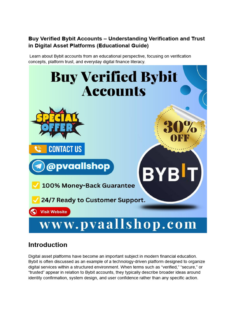 Buy Verified Bybit Accounts – Secure & Trusted | PDF | Learning | Usability