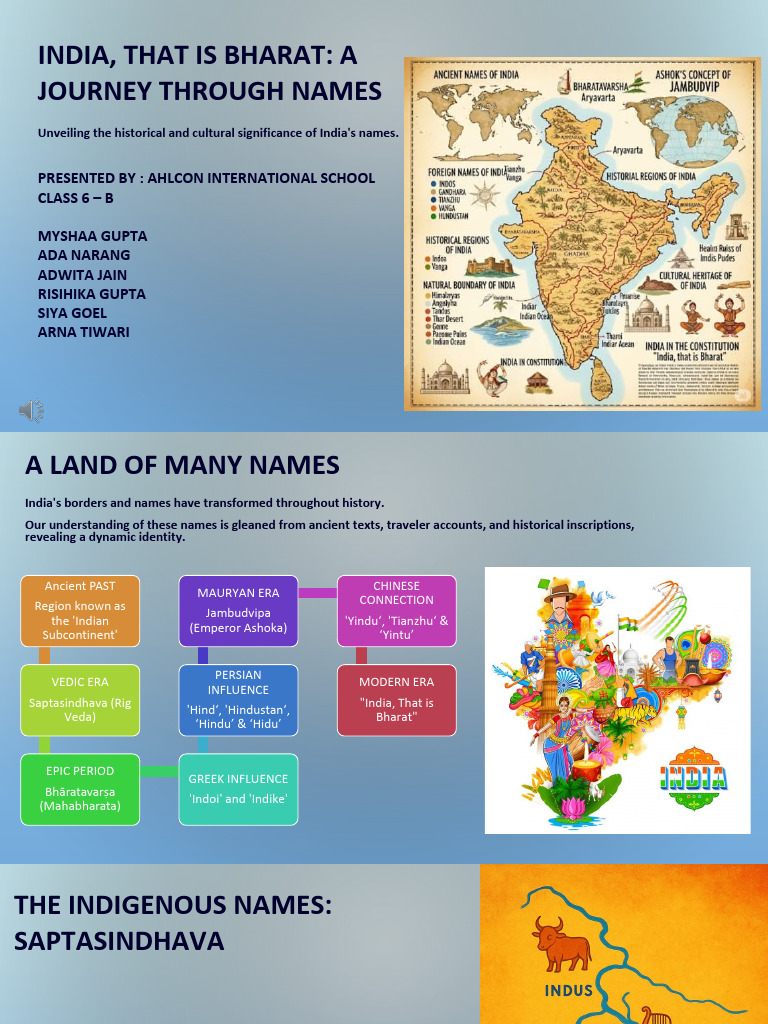CLASS 6 - B India That Is Bharat A Journey Through Names | PDF | South ...