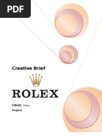 Download Creative Brief - Rolex Copy Writing TYBMM by Amisha Kulkarni SN99521170 doc pdf