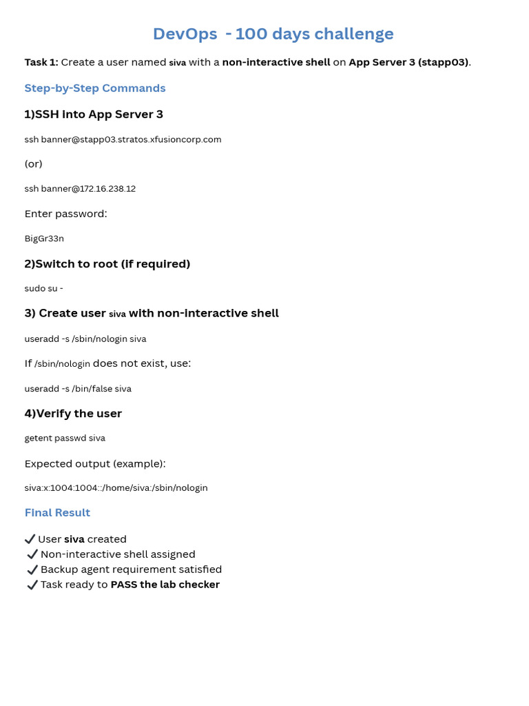 DevOps - 100 days challenge (2) | PDF | Secure Shell | Port (Computer ...