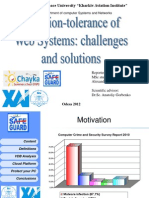 1 Training Intrusion-Tolerance of Web Systems Challenges and Solutions