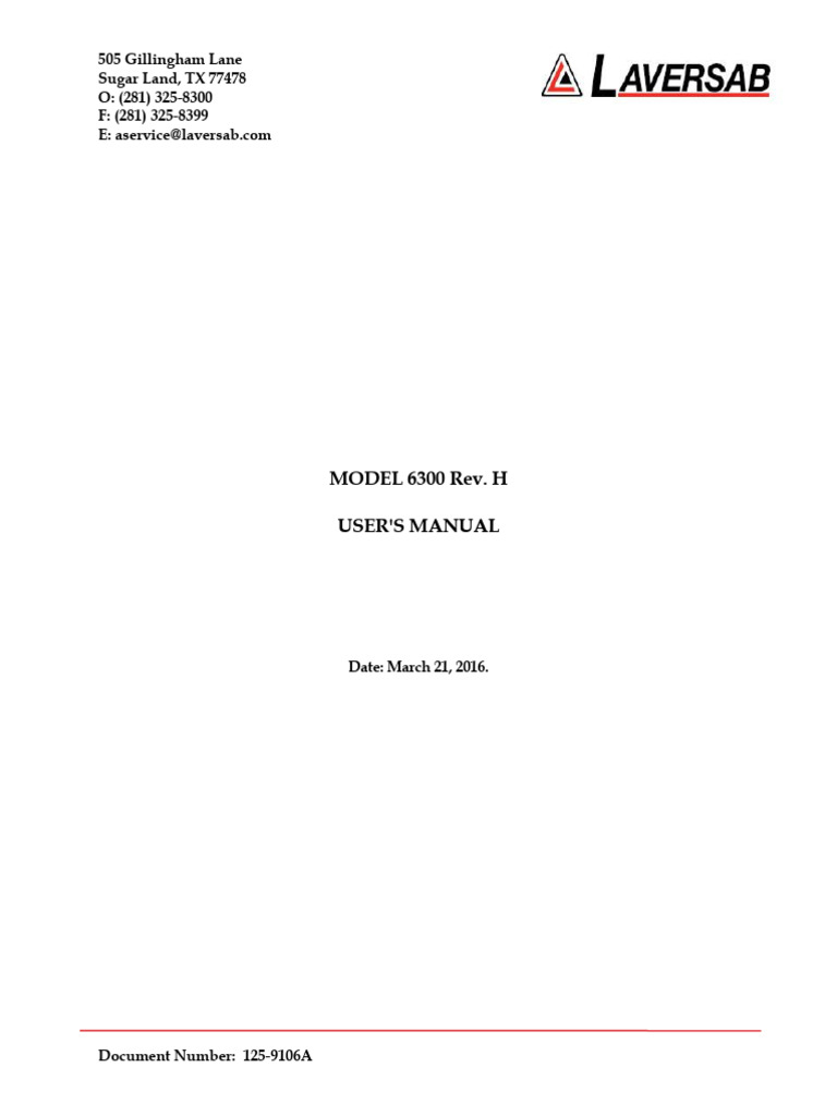 6300 Rev H Manual | PDF | Airspeed