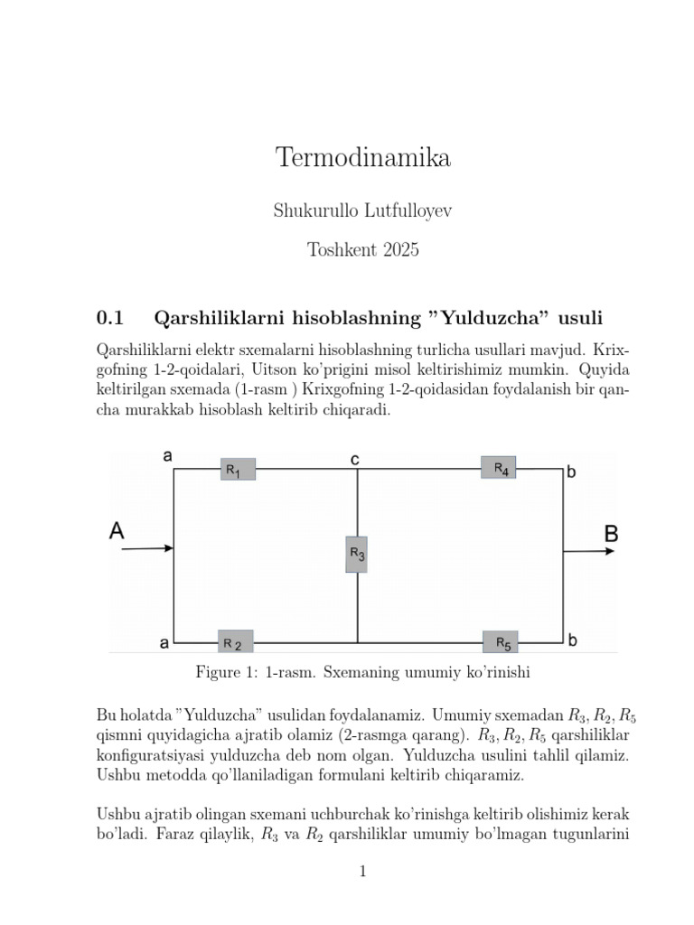 Yulduzcha Usul | PDF