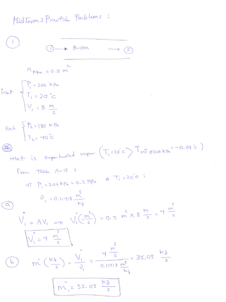Midterm 2 Practice Problems Solutions | PDF