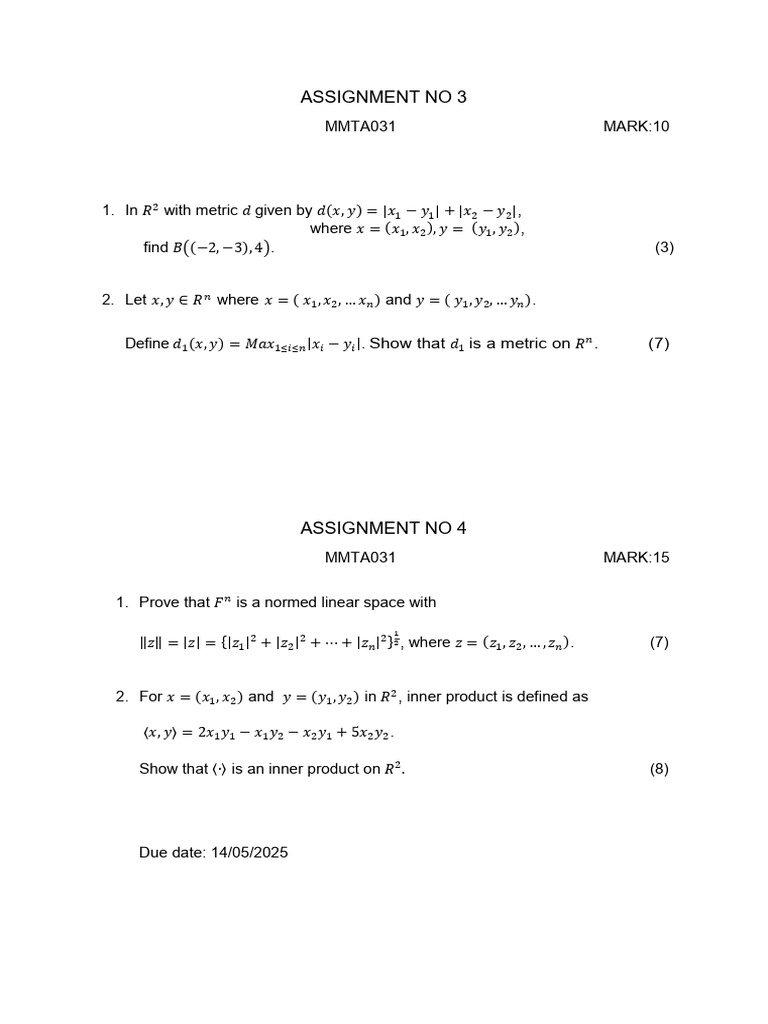 Assignment No 3 & 4 | PDF