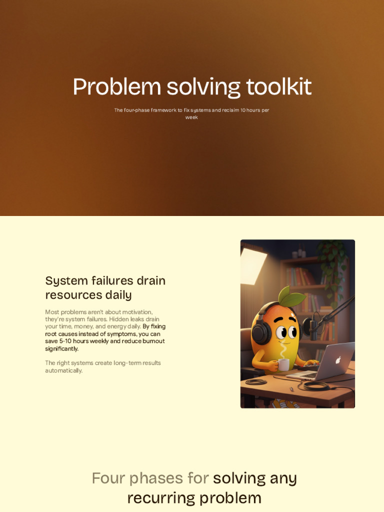 Problem Solving Toolkit | PDF | Cognition | Psychology