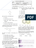 AVALIAÇÃO TRIMESTRAL DE QUÍMICA (3.º Ano)