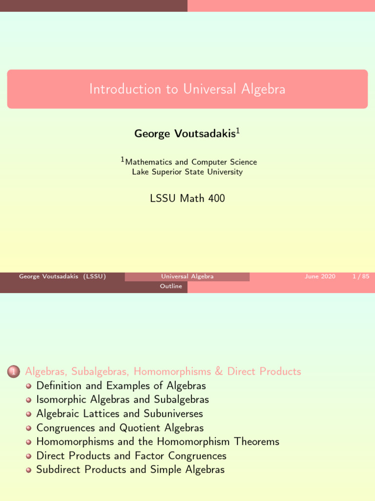 Chapter 2 A | PDF | Universal Algebra | Teaching Mathematics