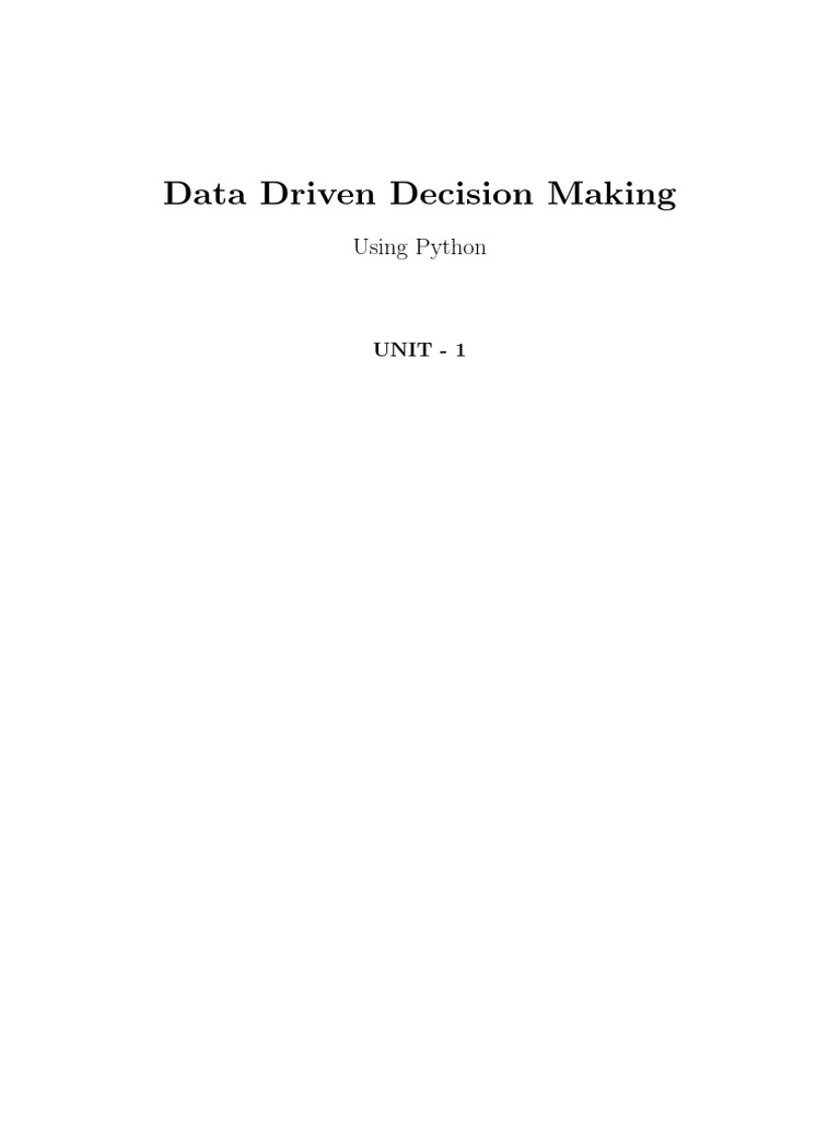 UNIT-1 Notes | PDF | Data Type | Boolean Data Type