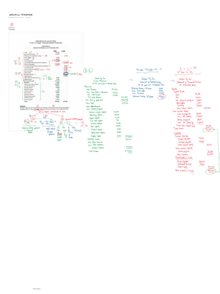 POA - Financial Statement Example | PDF