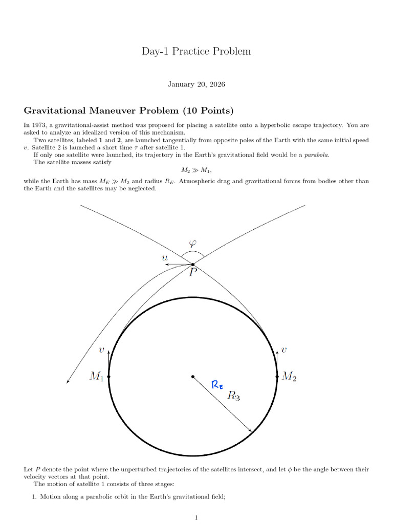 Question (3) | PDF | Orbit | Trajectory