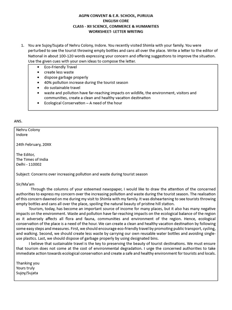 Letter Worksheet | PDF