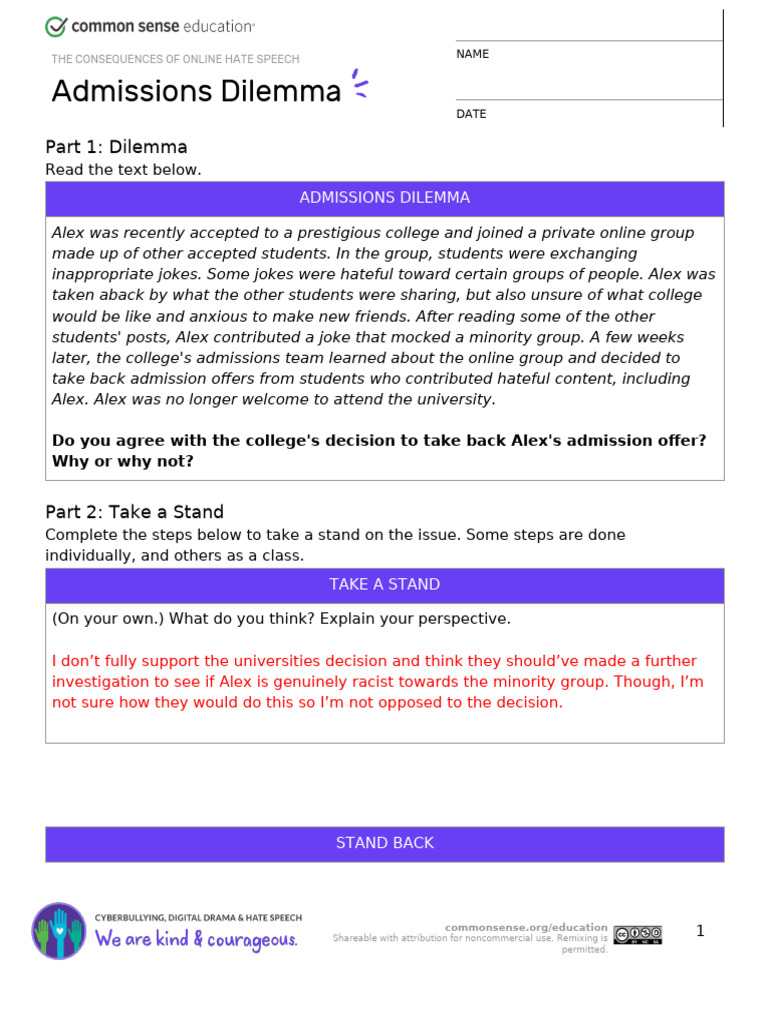 Cyber Bullying - Online Hate Speech Copy | PDF