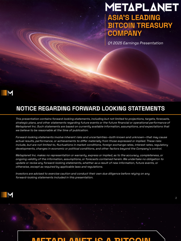 Metaplanet Bitcoin Treasury Earnings Presentation | PDF | Bitcoin ...