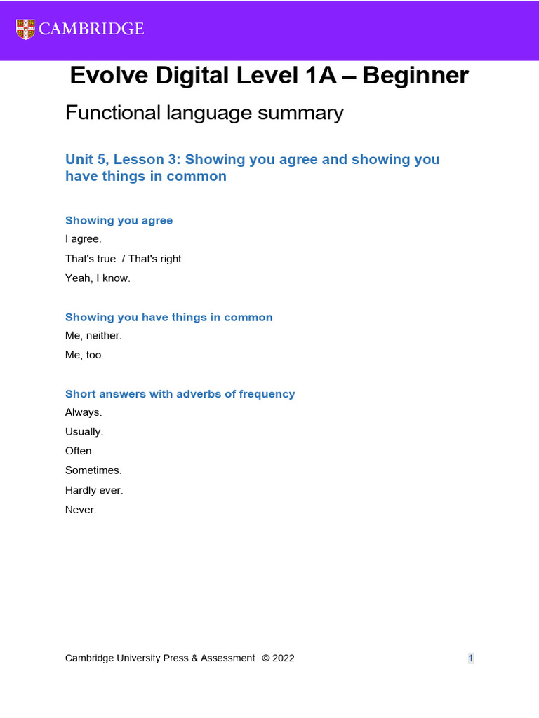 Unit 5 - BG - Functional Language | PDF
