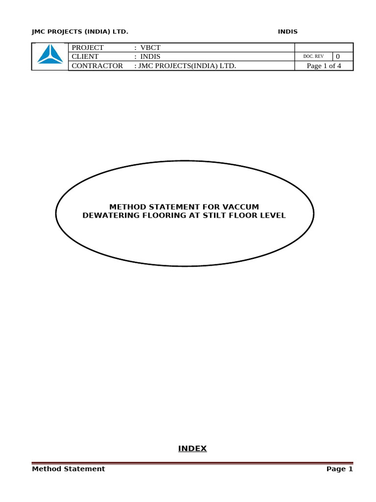 12.method Statement For VDF Flooring (1) (1919) | PDF | Concrete ...