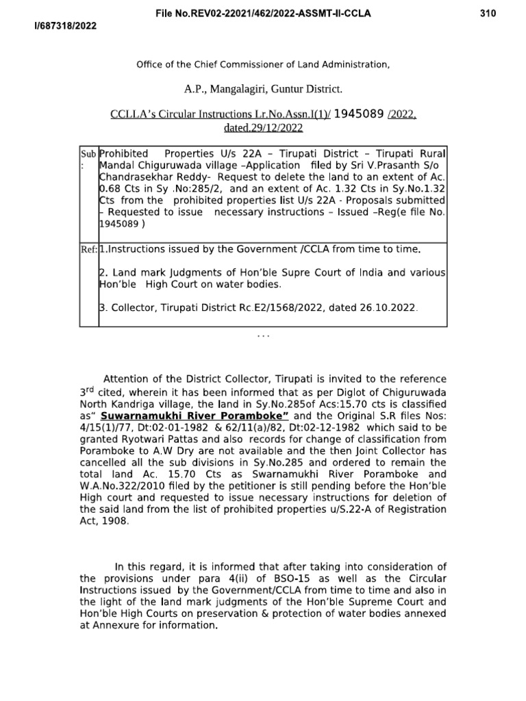 Water Bodies Court Orders | PDF