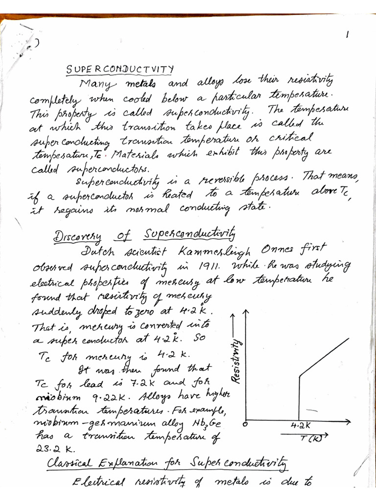 Superconductivity Notes (2) | PDF