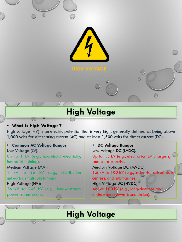 High Voltage Mergered | PDF | Electrical Breakdown | High Voltage