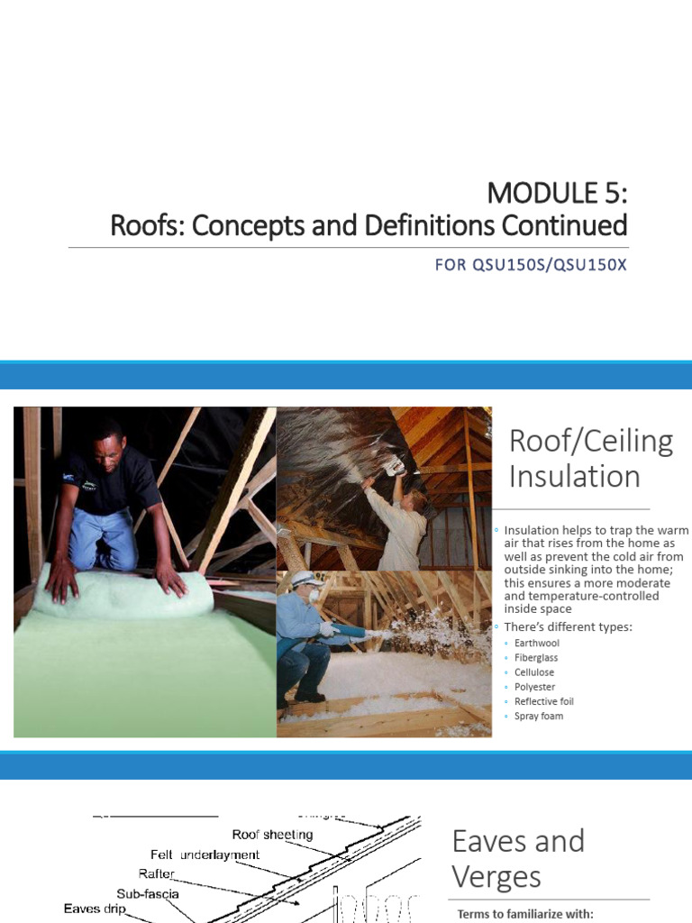 Module 5 Roof Construction | PDF | Lumber | Roof
