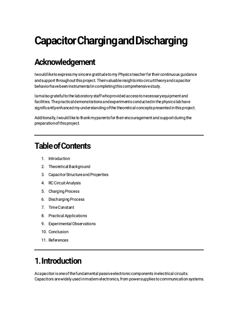 Document (1) | PDF | Capacitor | Electrical Network