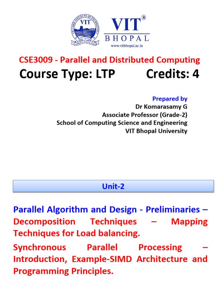 Module 2.1 Parllel Algrithm and Design | PDF | Parallel Computing ...