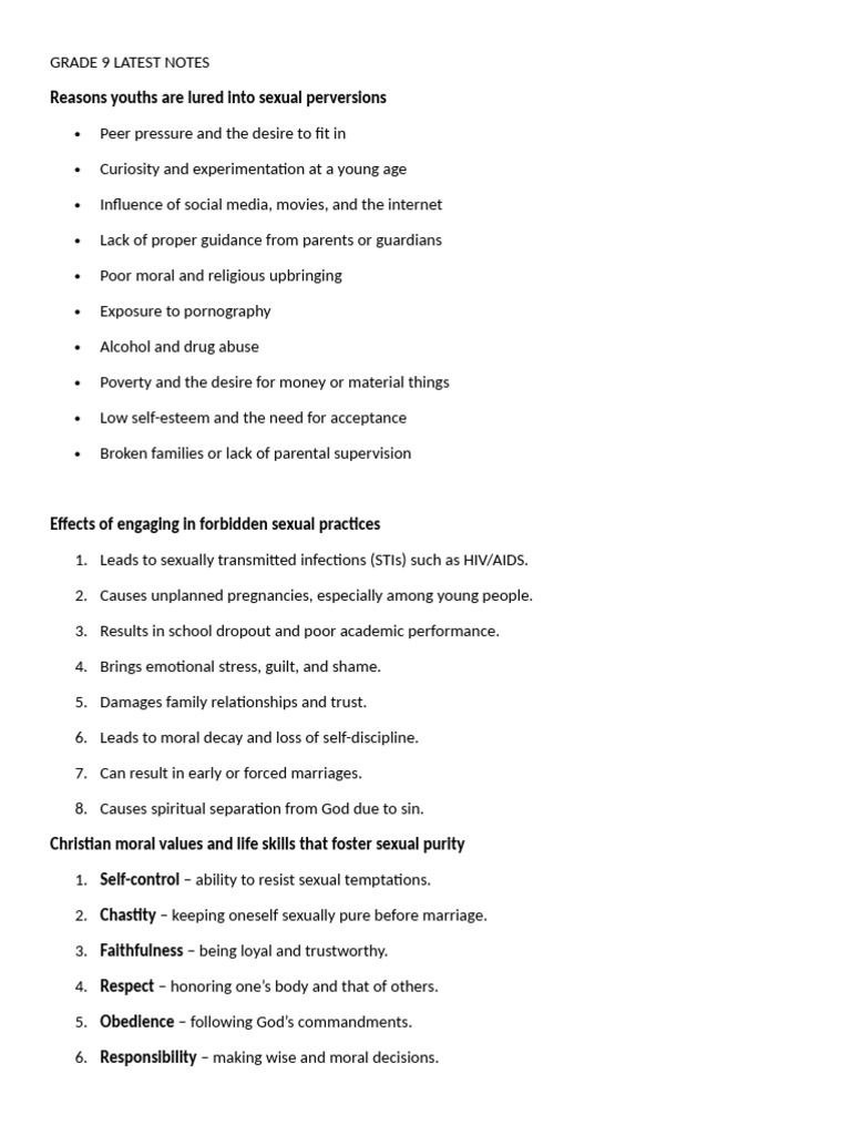 Grade 9 2026 Kicd TT Notes | PDF | David | Jesus