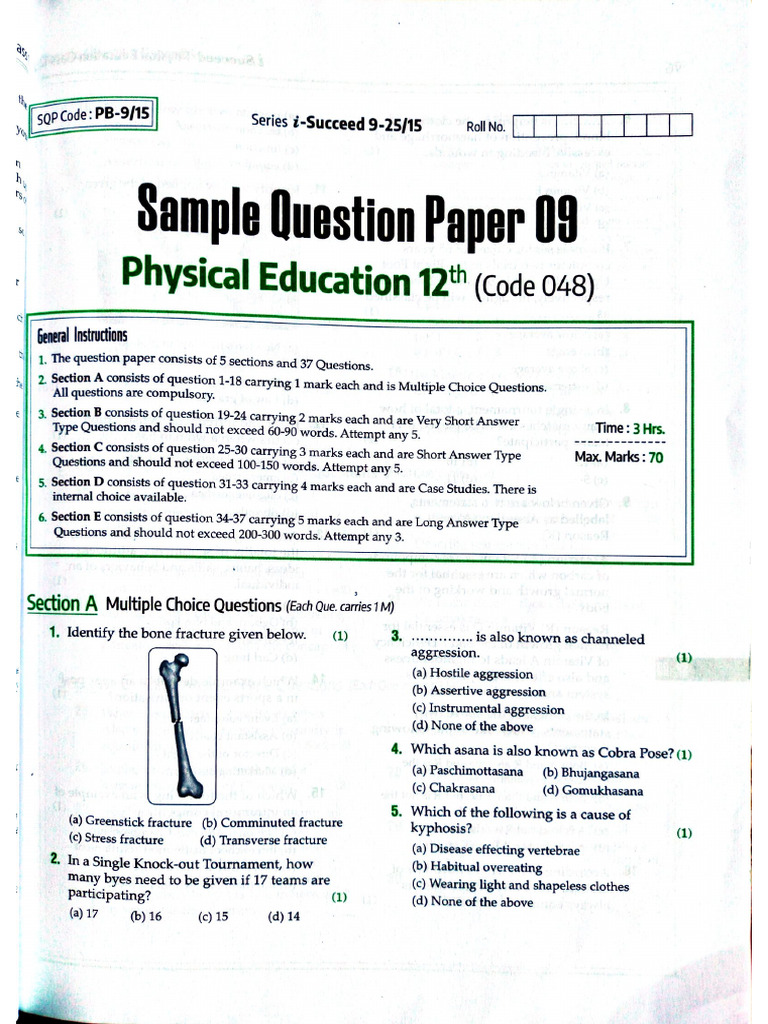 Sample Paper 9 | PDF