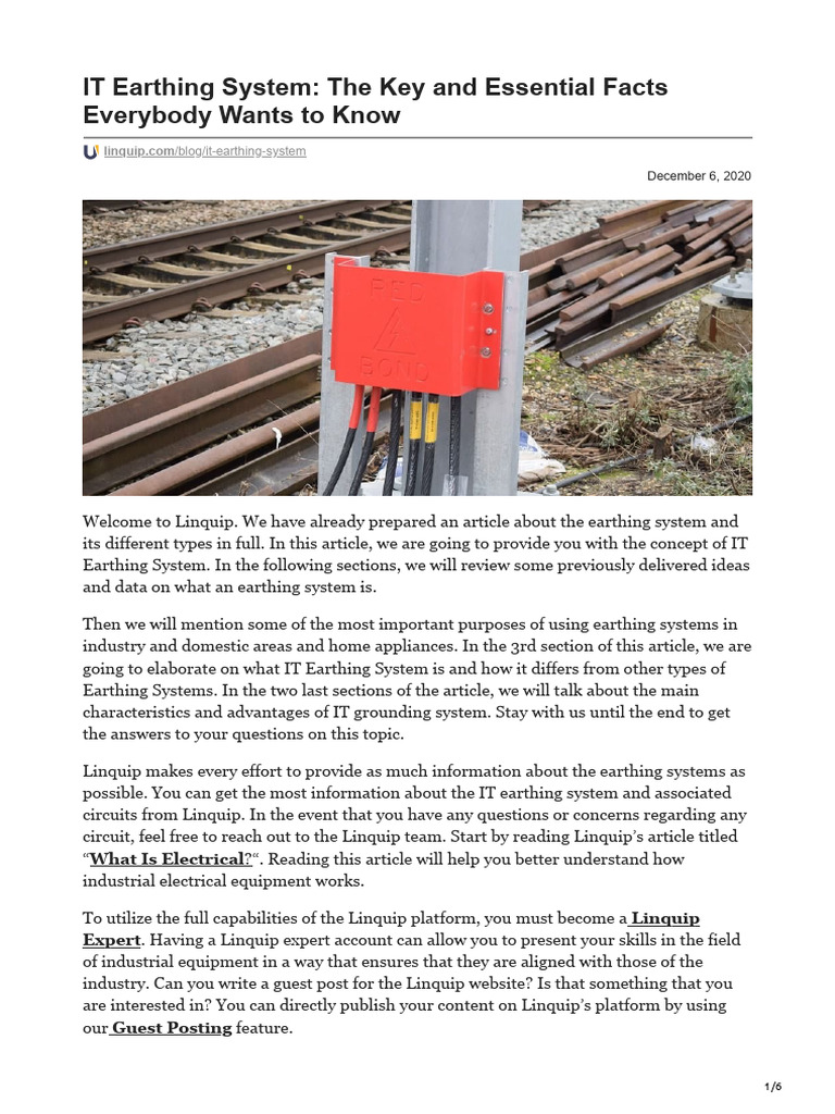 IT Earthing System The Key and Essential Facts Everybody Wants To Know ...