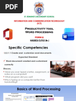 MS Word: Essential Features & Guide | PDF | Microsoft Word ...